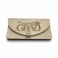 Preview: Holz-Umschlag aus Sperrholz mit gelaserter Aufschrift ‚Congrats Grad‘ und Jahreszahl